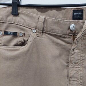 BOSS by Hugo Boss  Texas Straight Stretch Jeans in a beige color Men's W38L36